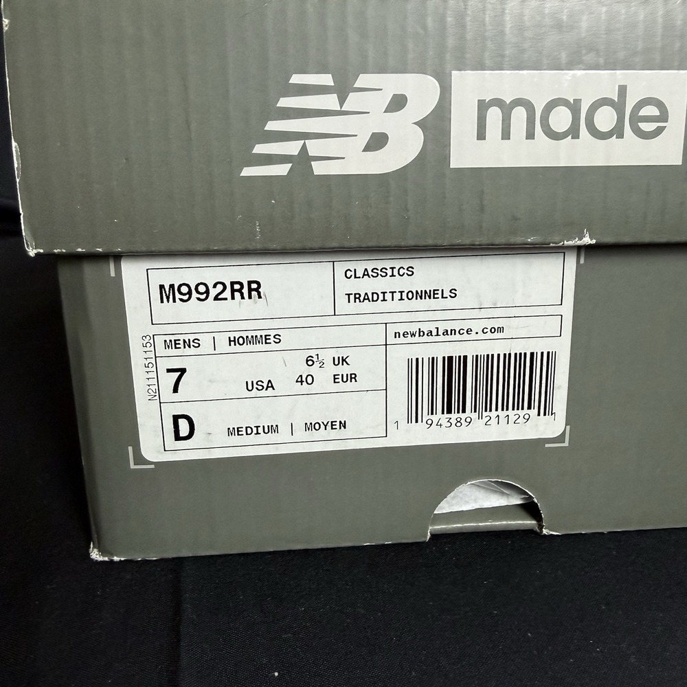 New Balance 992‎ X Billy's M992RR Size 7 Colorblock "Grey Blue Teal" Made In USA - Picture 10 of 10